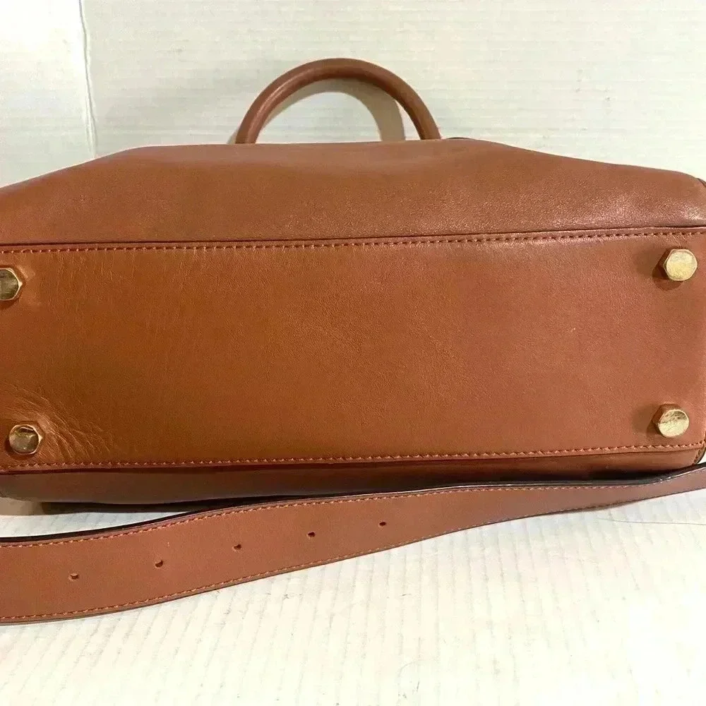 Rebecca Minkoff brown leather satchel handbag